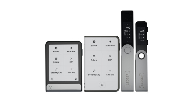 Ledger products: Ledger Flex™, Ledger Stax™, Ledger Nano S Plus™, Ledger Nano X™ (Photo: Business Wire)